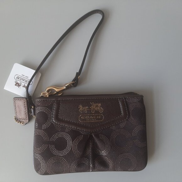 Coach Small Wristlet New With Tags & Box - Picture 2 of 7